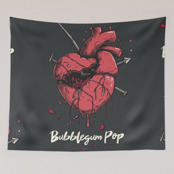 Item preview, Bubblegum Rock: Romantic Heart in Dark Style with Honey Flavor designed and sold by Piotrek0001.