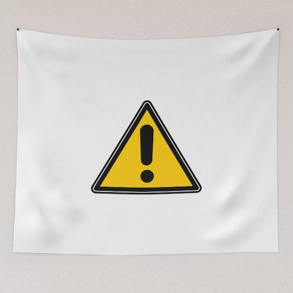 Item preview, The Yellow Caution Triangle designed and sold by CanterburyLane.