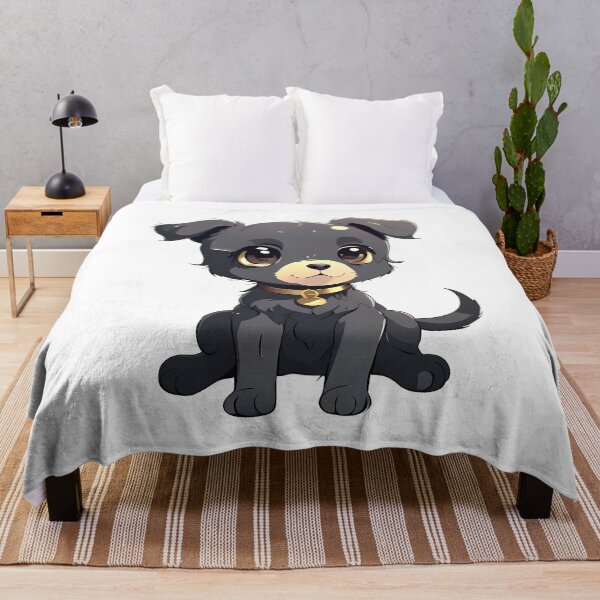 Item preview, Cute Black Puppy, Ai Generated Art designed and sold by ACC .