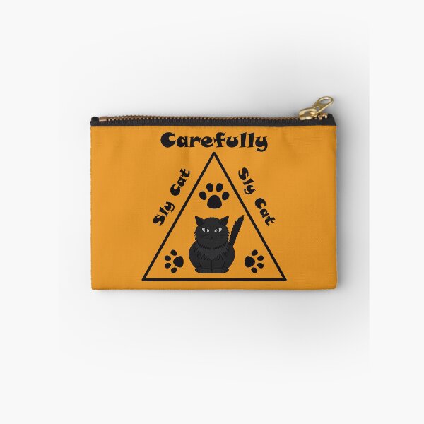 Item preview, Sly Cat warning sign designed and sold by Cherevan.