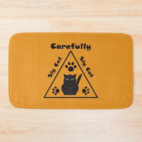 Item preview, Sly Cat warning sign designed and sold by Cherevan.