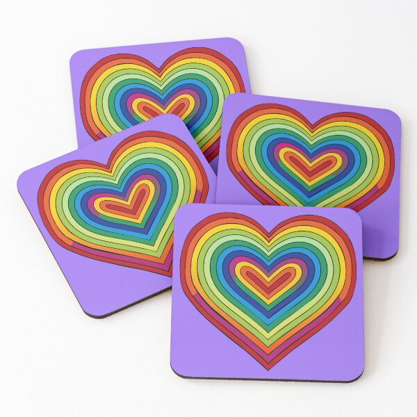 Item preview, Cute Rainbow Heart Shape - LGBTQ designed and sold by HippoInkStudio.