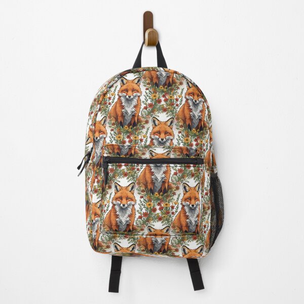 Item preview, Mississippi Red Fox Surrounded By Tickseed Flowers Pattern designed and sold by taiche.
