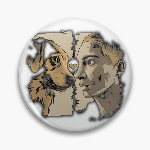 Item preview, Heartfelt Bond: Human and Dog Connection designed and sold by TrendyGraphTees.