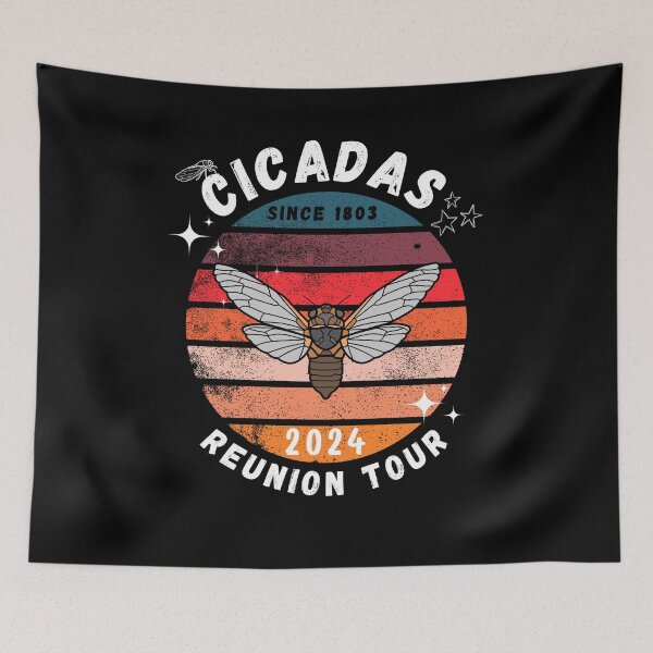 Item preview, Funny Cicada  Party Time Summer Brood  Reunion Tour 2024  designed and sold by faicalart.