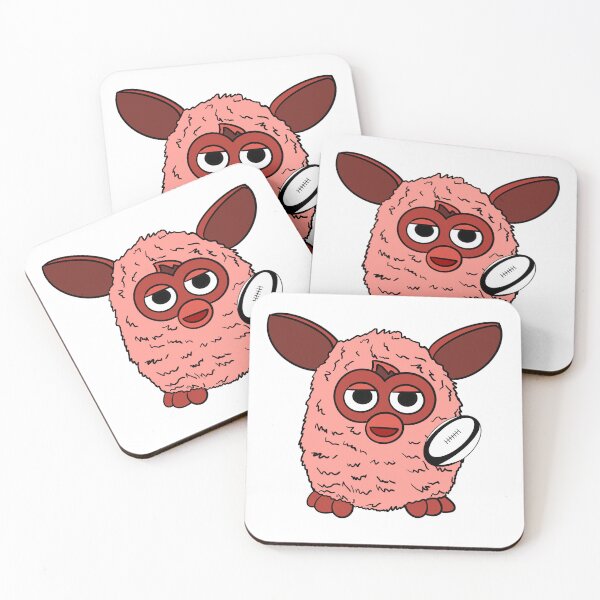 Item preview, Cherry Red Rugby Player Furby designed and sold by Animals-by-JB.
