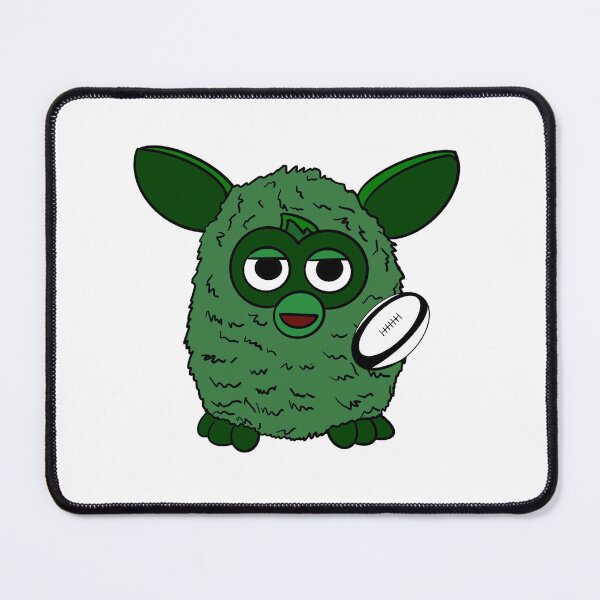 Item preview, Forest Green Rugby Player Furby designed and sold by Animals-by-JB.
