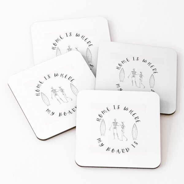 Item preview, Home is where my board is  designed and sold by surfingplatypus.