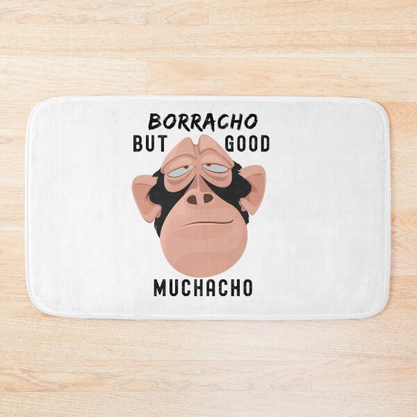 Item preview, Drunk monkey face "Borracho, but good muchacho" designed and sold by ZMaria.