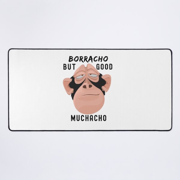 Item preview, Drunk monkey face "Borracho, but good muchacho" designed and sold by ZMaria.
