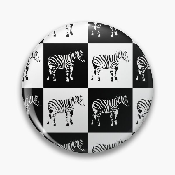 Item preview, Checkered Zebra Black and White Textile Design designed and sold by PatternTitan.