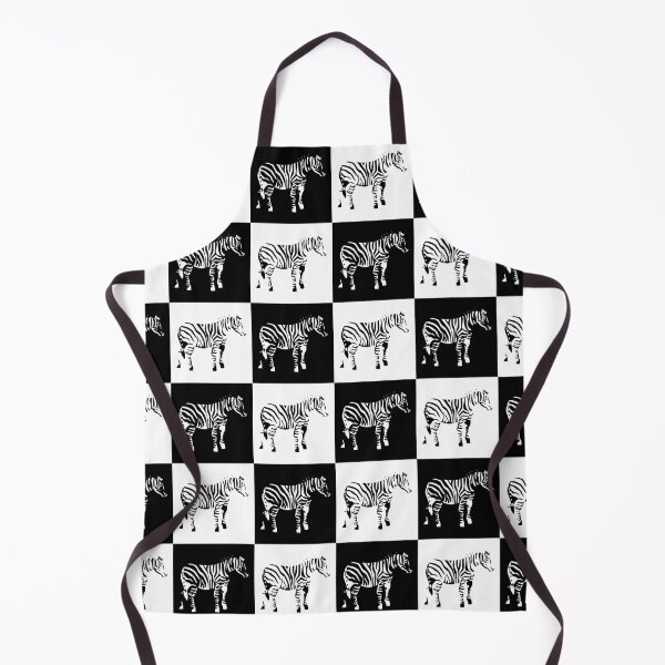 Item preview, Checkered Zebra Black and White Textile Design designed and sold by PatternTitan.
