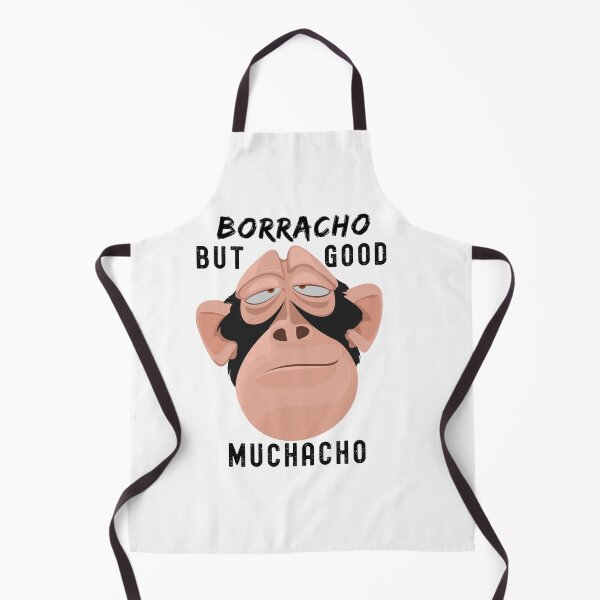 Item preview, Drunk monkey face "Borracho, but good muchacho" designed and sold by ZMaria.