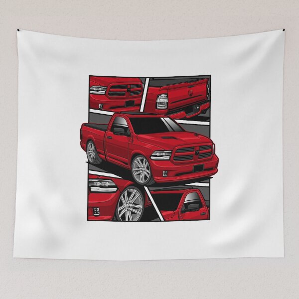 Item preview, Ram 1500 Pickup Red designed and sold by vektoranda.