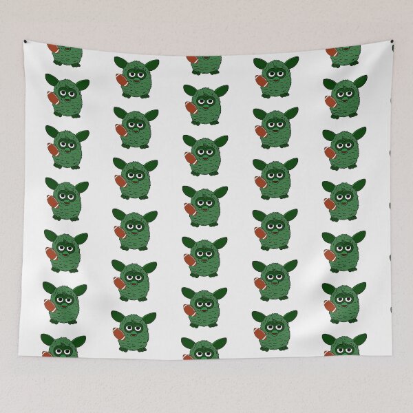 Item preview, Forest Green American Football Player Furby designed and sold by Animals-by-JB.