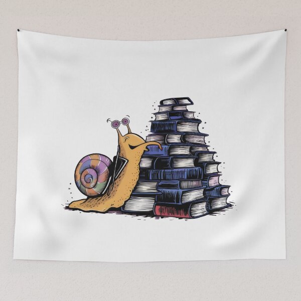 Item preview, Snail on Books - Over Procrastination designed and sold by BNCH44.