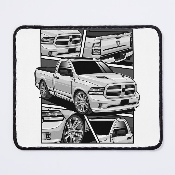 Artikelvorschau, Ram 1500 Pickup White entworfen und verkauft von vektoranda.