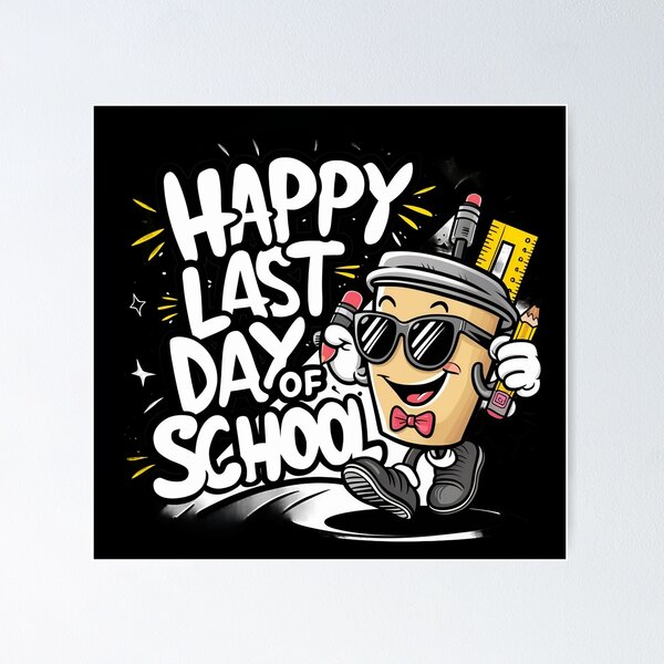 Item preview, Happy last day of school. designed and sold by swiftbinaries.
