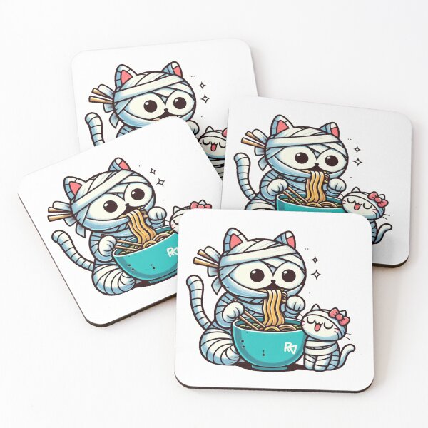 Item preview, Mummy Cat Eat Ramen designed and sold by Designowner.
