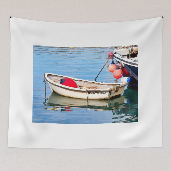 Item preview, Small Skiff Reflected in Calm Harbour Waters designed and sold by Dorset Girl.