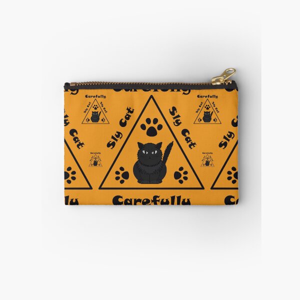 Item preview, Sly Cat warning signs pattern designed and sold by Cherevan.