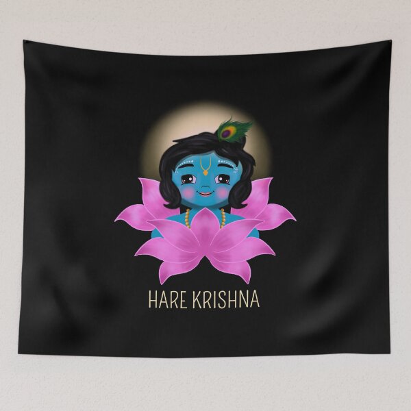 Item preview, Baby Krishna - Cute Krishna - Hare Krishna - krishna conscious kids designed and sold by stayartsy07.
