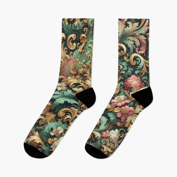 Item preview, Baroque In Teal, Gold & Pink designed and sold by DesignsByPrnces.