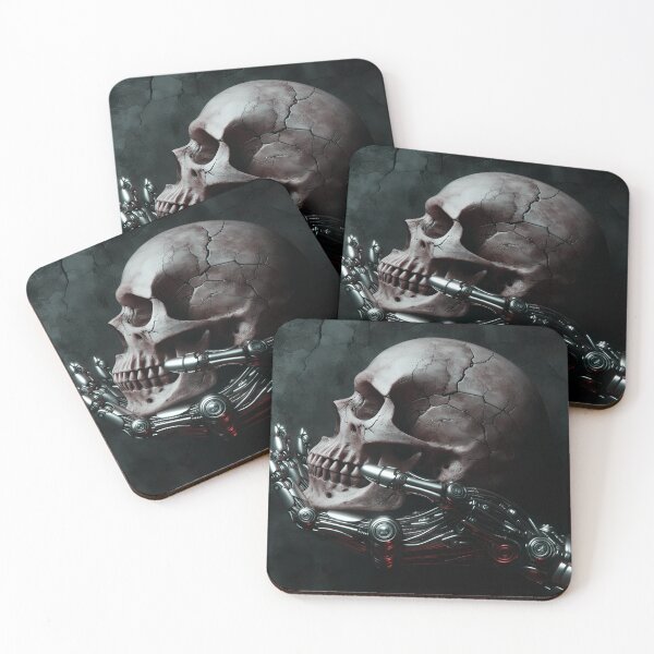 Item preview, Skull in Robot Hand designed and sold by Hinata Lexy Lin.