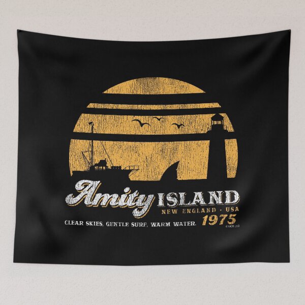 Item preview, Amity Island Sunset Worn Out (Universal © UCS LLC) designed and sold by Alema Art.