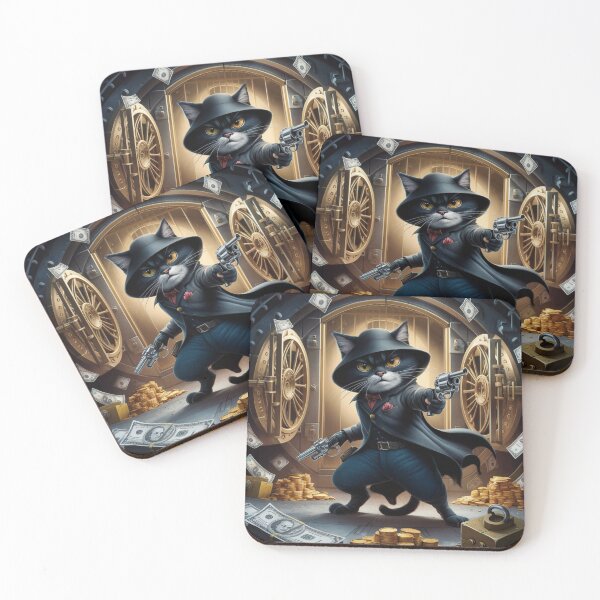 Item preview, Robber cat 1 designed and sold by DeadSocietyArt.