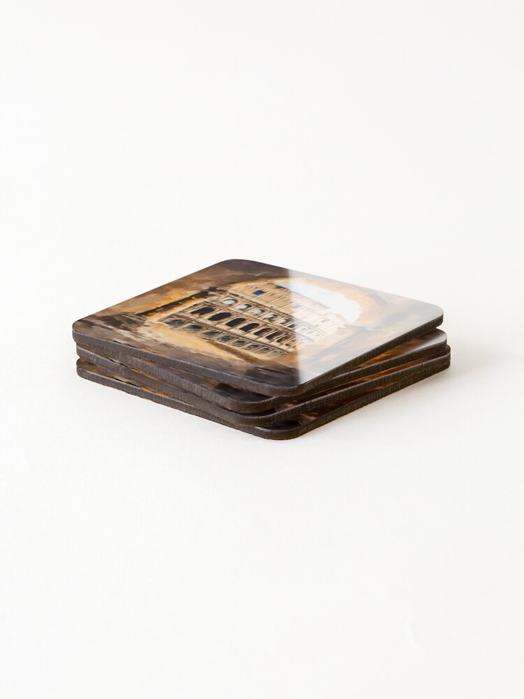 Thumbnail 4 of 5, Coasters (Set of 4), Classical Rome designed and sold by Azurearte.