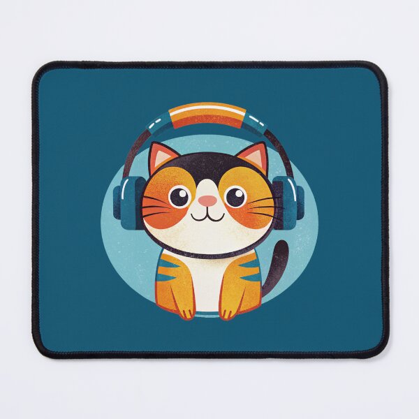 Item preview, Cute Cat With Headphones designed and sold by Lelijo.