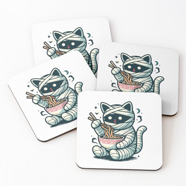 Item preview, Mummy Cat Eat Ramen designed and sold by Designowner.