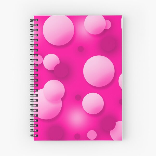 Item preview, Pink shades different size balloons pattern circles background wallpaper designed and sold by SpinklyCreations.