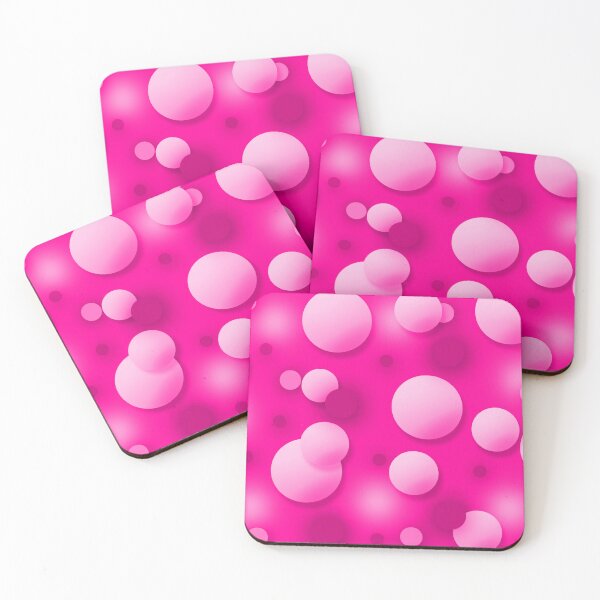 Item preview, Pink shades different size balloons pattern circles background wallpaper designed and sold by SpinklyCreations.