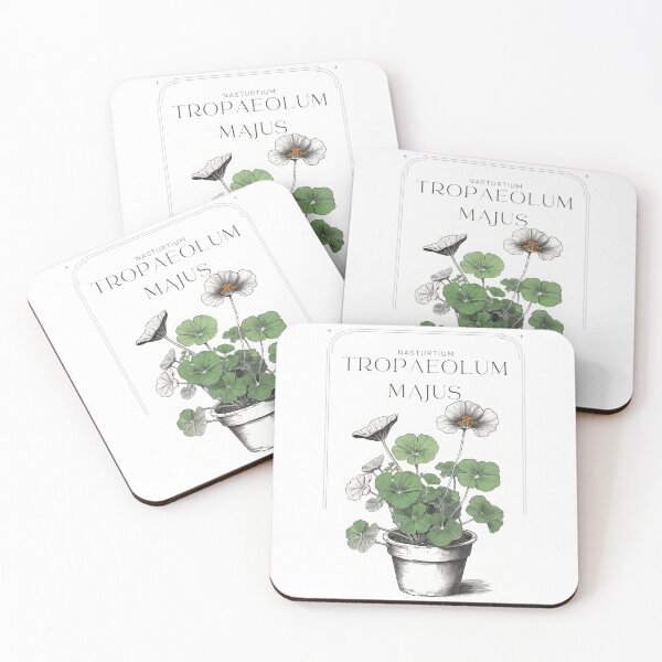Item preview,  Tropaeolum majus Nasturtium rustic sketch by CallisC Arts ⭐⭐⭐⭐⭐ designed and sold by CallisC-Arts.