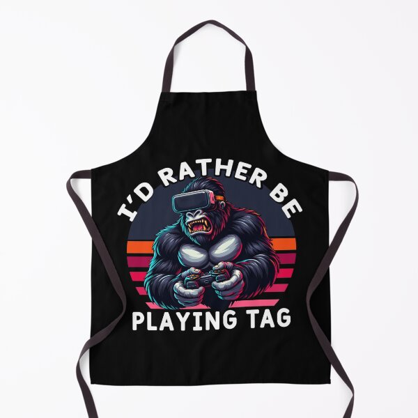 Item preview, I'd Rather Be Playing Tag Gorilla VR Gamer Funny Monke Tag designed and sold by MTRBSK11.
