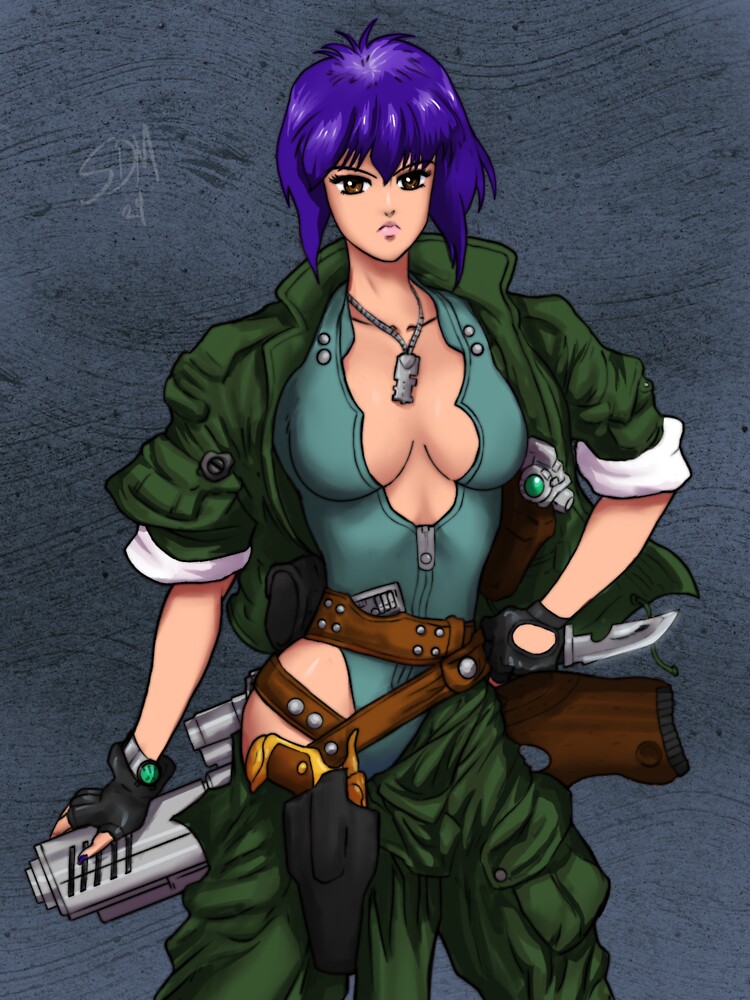 Thumbnail 3 of 3, Sticker, Major Motoko Ghost in the Shell designed and sold by Reflex76.