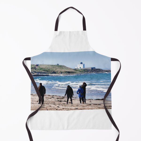 Item preview, A walk along the beach near Bamburgh Lighthouse designed and sold by Richard Flint.