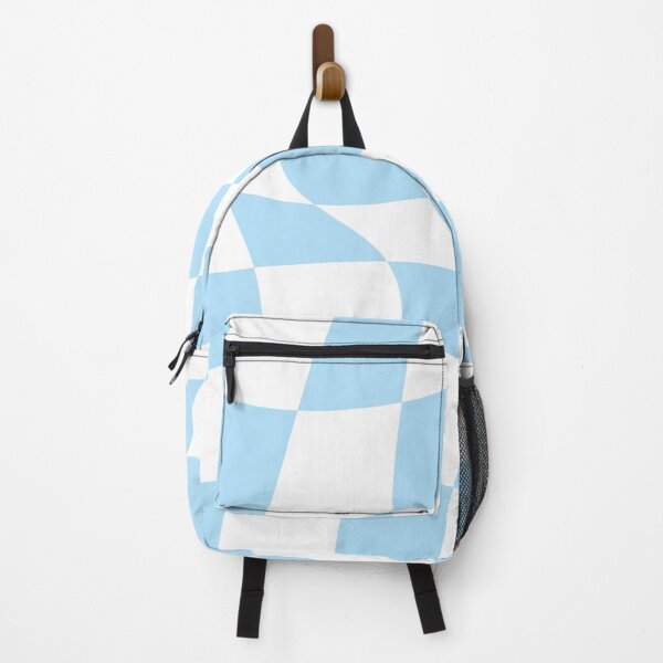 Item preview, Light Blue & White Distorted Checkered Pattern designed and sold by BrittSombroek.