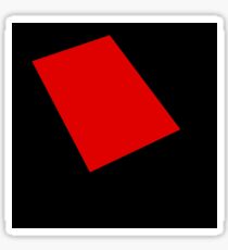 A red square Sticker