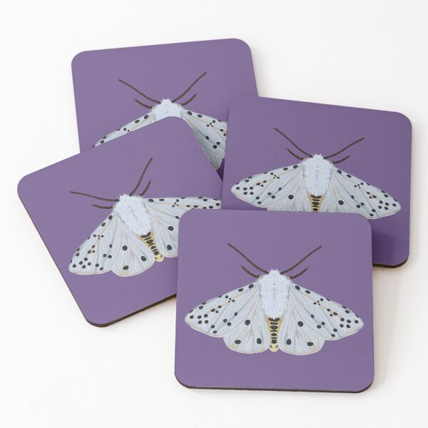 Item preview, White Ermine Moth (Purple) designed and sold by okaymoose.