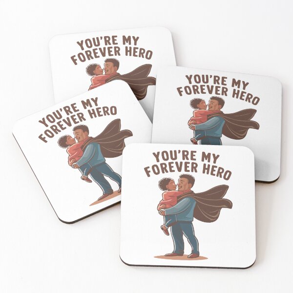 Item preview, Dad's Forever Hero Hug Illustration Art - Heartfelt Father's Day Gift! designed and sold by HahaHandlesHub.