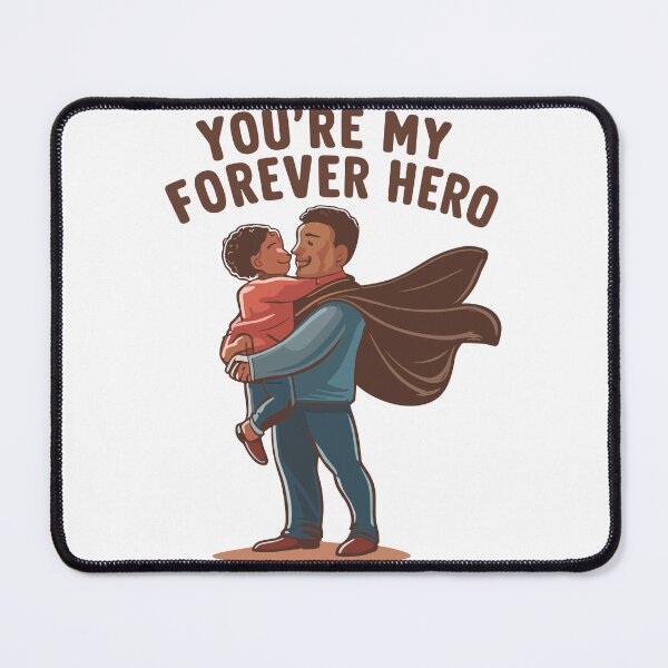 Item preview, Dad's Forever Hero Hug Illustration Art - Heartfelt Father's Day Gift! designed and sold by HahaHandlesHub.