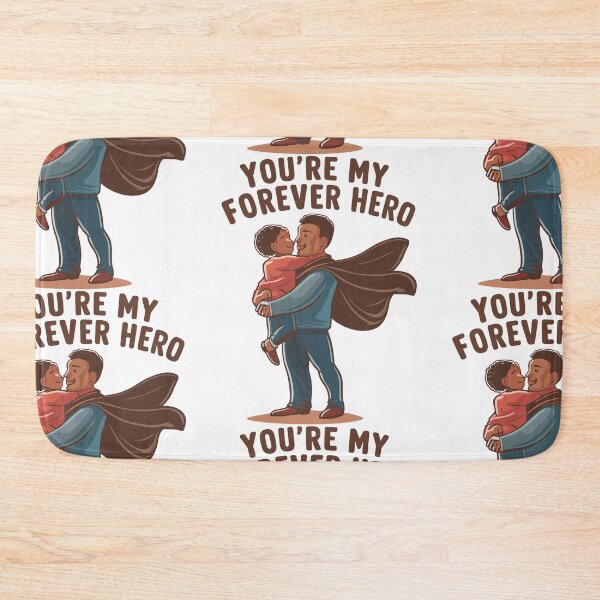 Item preview, Dad's Forever Hero Hug Illustration Art - Heartfelt Father's Day Gift! designed and sold by HahaHandlesHub.