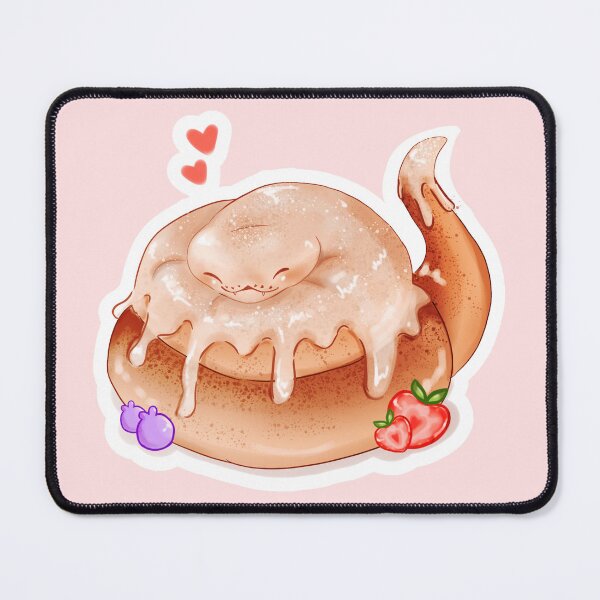 Item preview, cinnamon roll snake designed and sold by YogurtsArtShop.