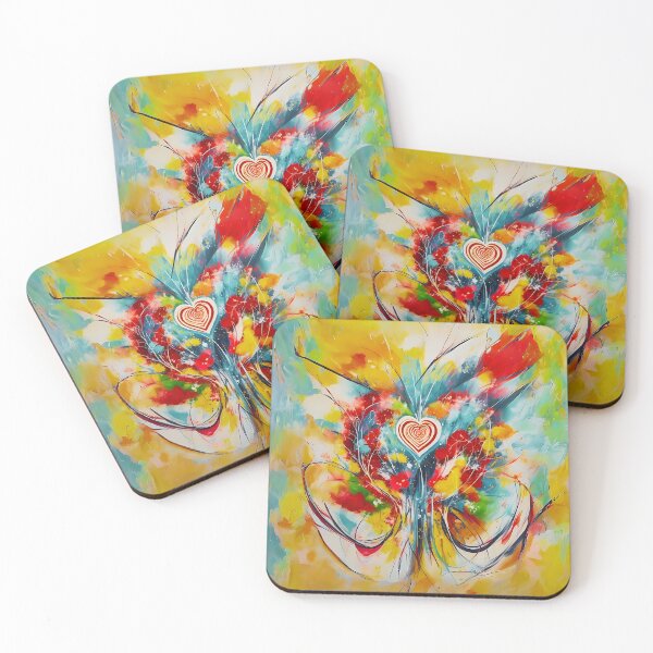 Item preview, Colorful Heart Art designed and sold by Obsidian Ink by Wilshire.