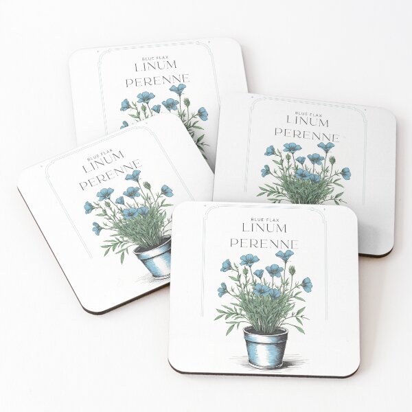 Item preview, Blue Flax rustic sketch by CallisC Arts ⭐⭐⭐⭐⭐ designed and sold by CallisC-Arts.