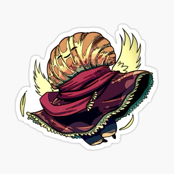 Sky Cruissant - Food explorer, Gothic Noir Sticker