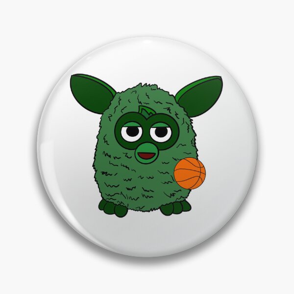 Item preview, Forest Green Basketball Player Furby designed and sold by Animals-by-JB.